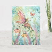 Fairy Butterfly Kunstkarte Karte (Vorderseite)