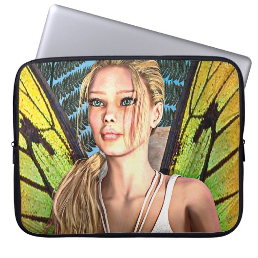 Fairy Butterfly Laptopschutzhülle (Vorderseite)
