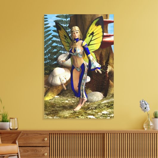 Fairy Butterfly Leinwanddruck (Insitu (Wohnzimmer))