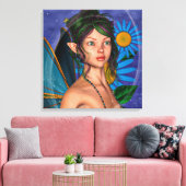 Fairy Butterfly Leinwanddruck (Insitu (Wohnzimmer))
