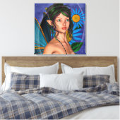 Fairy Butterfly Leinwanddruck (Insitu (Schlafzimmer))