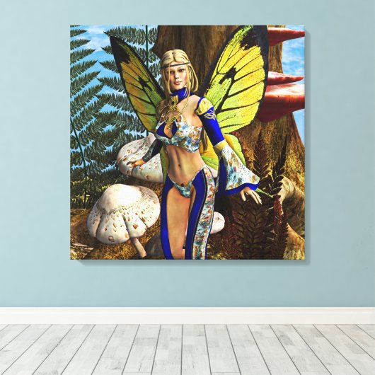 Fairy Butterfly Leinwanddruck (Insitu (Holzboden))