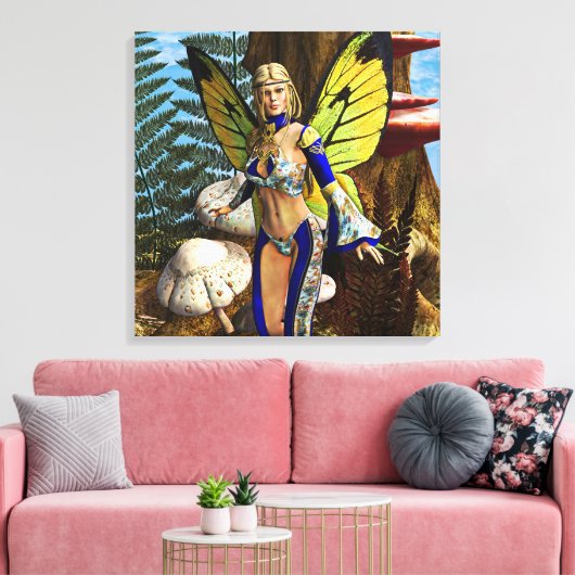 Fairy Butterfly Leinwanddruck (Insitu (Wohnzimmer))