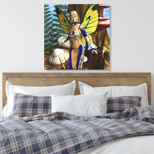 Fairy Butterfly Leinwanddruck (Insitu (Schlafzimmer))
