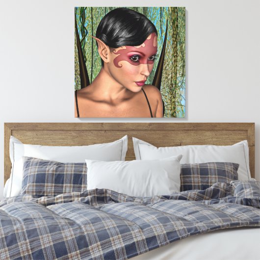 Fairy Butterfly Leinwanddruck (Insitu (Schlafzimmer))