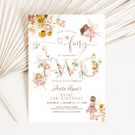 Fairy Butterfly Magische Wildblume 2. Geburtstag Einladung