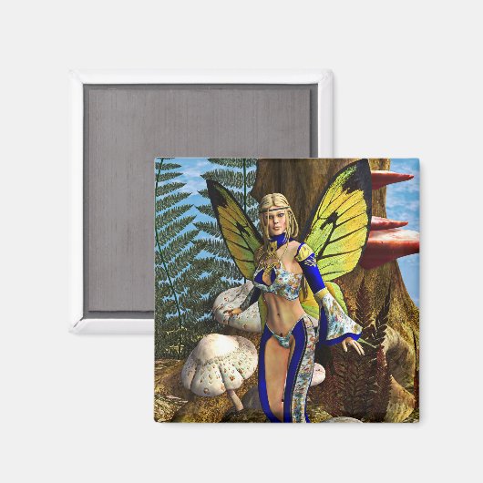 Fairy Butterfly Magnet (Vorderseite/Rückseite)