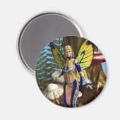 Fairy Butterfly Magnet (Vorderseite/Rückseite)