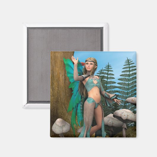 Fairy Butterfly Magnet (Vorderseite/Rückseite)