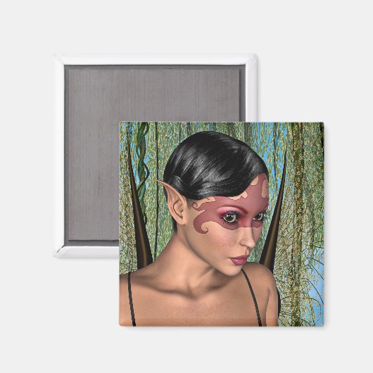 Fairy Butterfly Magnet (Vorderseite/Rückseite)