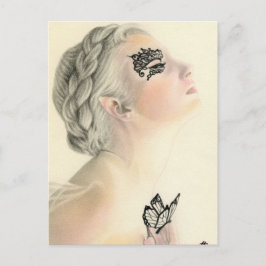Fairy Butterfly Postcard Postkarte