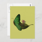 Fairy & Butterfly Postkarte (Vorne/Hinten)