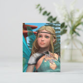 Fairy Butterfly Postkarte (Stehend Vorderseite)