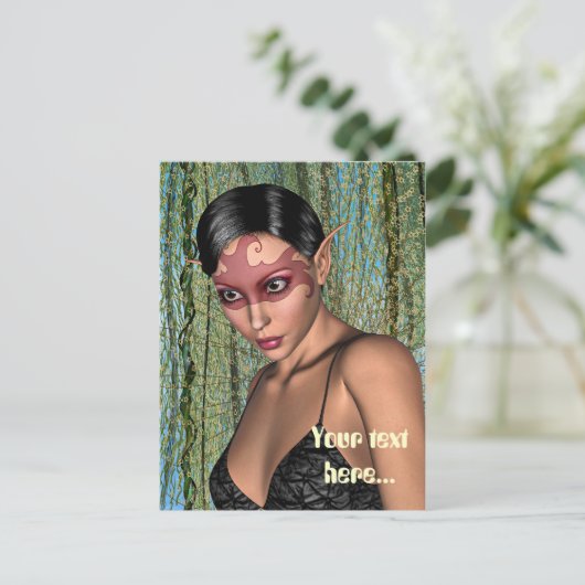 Fairy Butterfly Postkarte (Stehend Vorderseite)