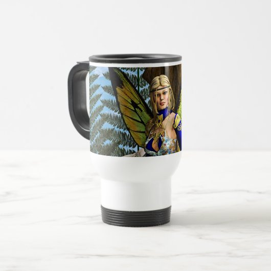Fairy Butterfly Reisebecher (Vorderseite Links)