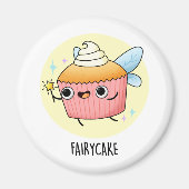 Fairy Cake Funny Cupcake Puff Magnet (Vorne)