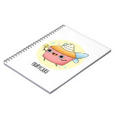 Fairy Cake Funny Cupcake Puff Notizblock (Linke Seite)