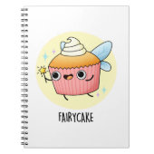 Fairy Cake Funny Cupcake Puff Notizblock (Vorderseite)