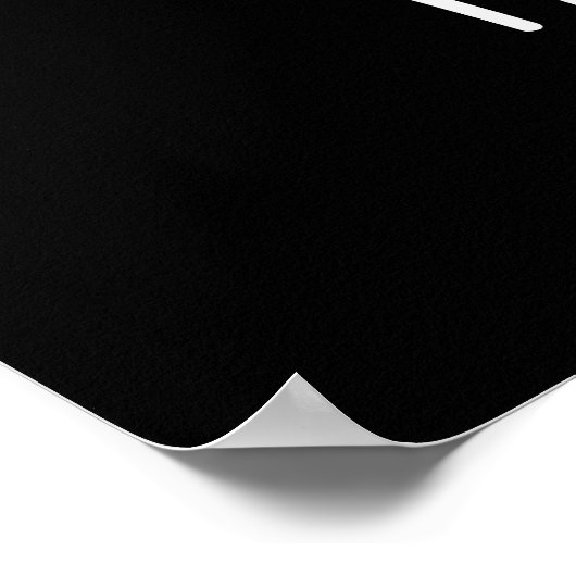 Fairy Cake Funny Cupcake Pun Dark BG Poster (Ecke)