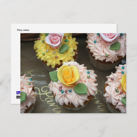 Fairy cakes postkarte (Vorne/Hinten)
