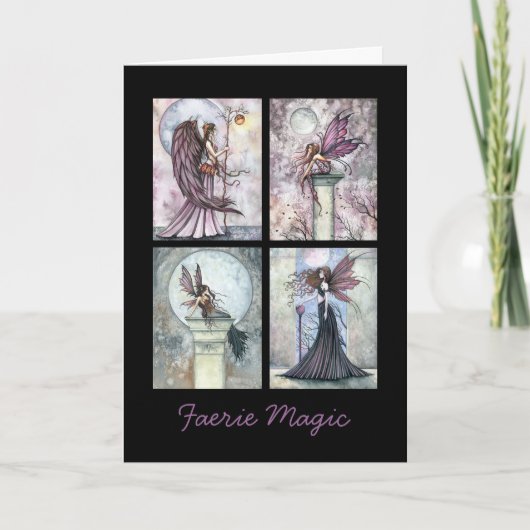 Fairy Card Fee magische Grußkarte Karte (Vorderseite)