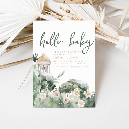 Fairy Castle Fantasy Baby Dusche Einladung