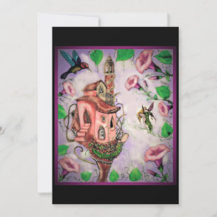 Fairy Castle mit Hummingbird Dankeskarte