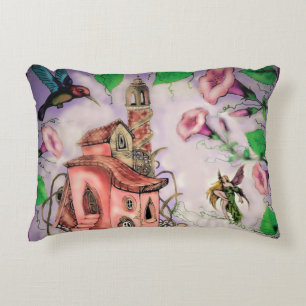 Fairy Castle mit Hummingbird Dekokissen