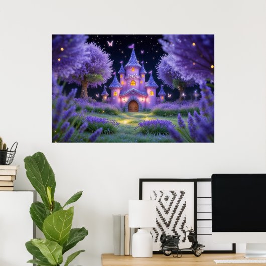 Fairy Castle Poster (Heimbüro)