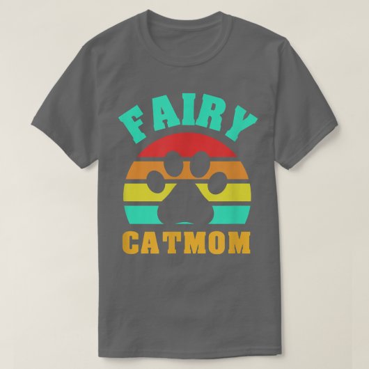 Fairy Cat Mom Funny Cat T-Shirt (Design vorne)