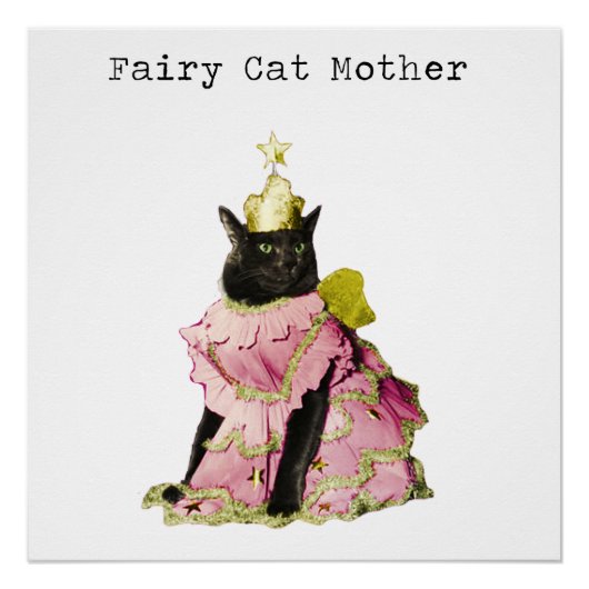 Fairy Cat Mother Cat Lovers Poster (Vorderseite)