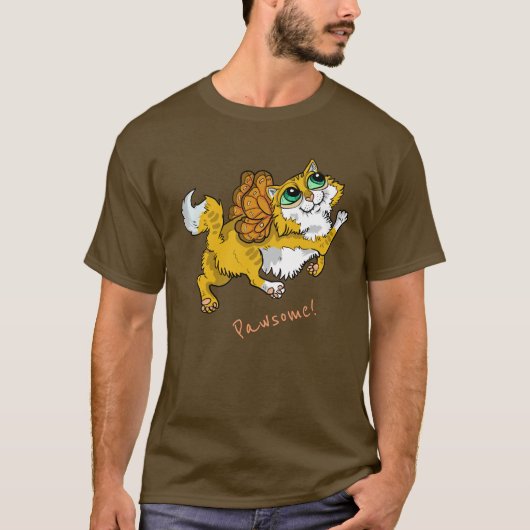 Fairy Cat Pawsome! T-Shirt (Vorderseite)