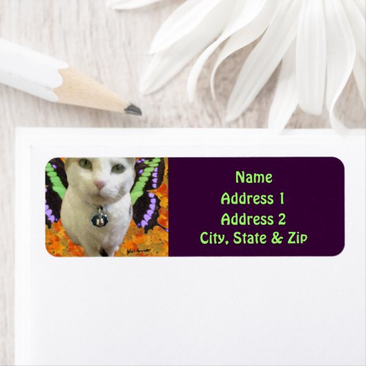 Fairy Cat Rücksendeadresse (Insitu)