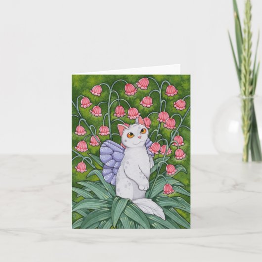 Fairy Cats Affirmation niedlich Cat SCENT Card Dankeskarte (Vorderseite)