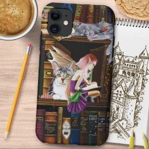 Fairy Cats Books Library Fantasy Case-Mate iPhone Hülle