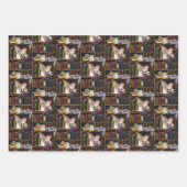 Fairy Cats Books Library Fantasy Geschenkpapier Set (Vorderseite 3)