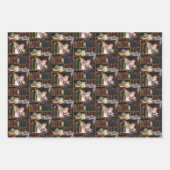 Fairy Cats Books Library Fantasy Geschenkpapier Set (Vorderseite 2)