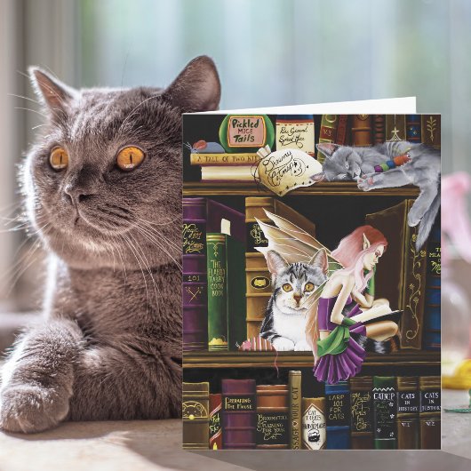 Fairy Cats Books Library Fantasy Karte