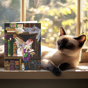 Fairy Cats Books Library Fantasy Karte