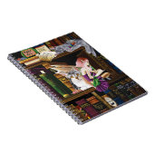 Fairy Cats Books Library Fantasy Notizblock (Rechte Seite)