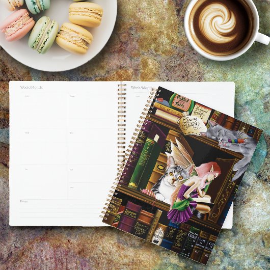 Fairy Cats Books Library Fantasy Planer