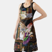 Fairy Cats Books Library Fantasy Schürze (InSitu)