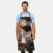 Fairy Cats Books Library Fantasy Schürze (Getragen)