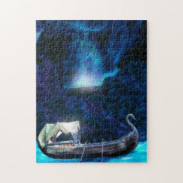 Fairy Cavern Fantasy Landschaftliche Digitale Kuns Puzzle