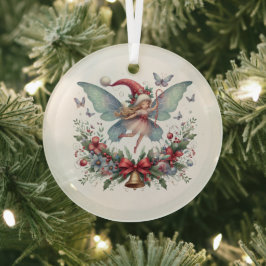 Fairy Christmas Butterfly Ornament Aus Glas