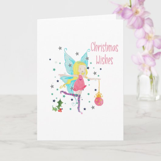 Fairy Christmas Card Karte (Orchidee)