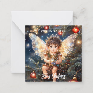 Fairy Christmas Magical Mitteilungskarte