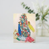 Fairy Christmas Tea Feiertagspostkarte (Stehend Vorderseite)