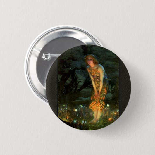 Fairy Circle Fairies Midsommer Eve Button (Vorne & Hinten)