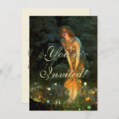 Fairy Circle Fairies Midsommer Eve Einladung (Vorne/Hinten)